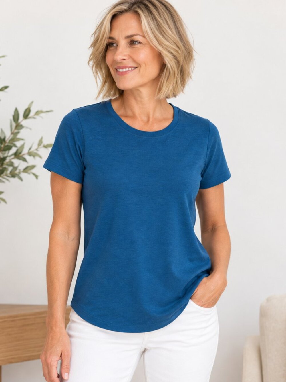 Kit and Ace Soft Tech T-Shirt – Blue – Size S